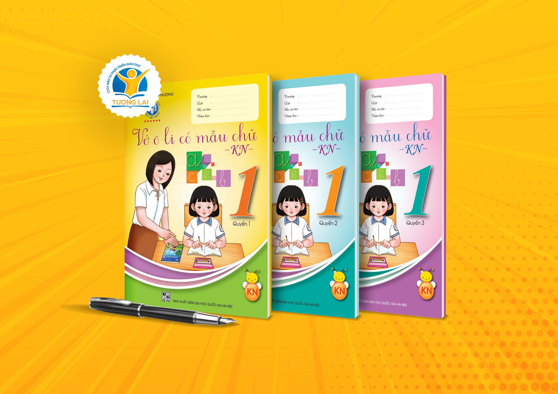 Bộ Vở ô Li Có Mẫu Chữ Kết Nối Lớp 1