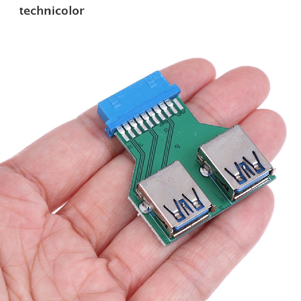 Đầu Chuyển Đổi Internal Interboard 2 Cổng Usb 3.0 Female Sang 20 Pin Female