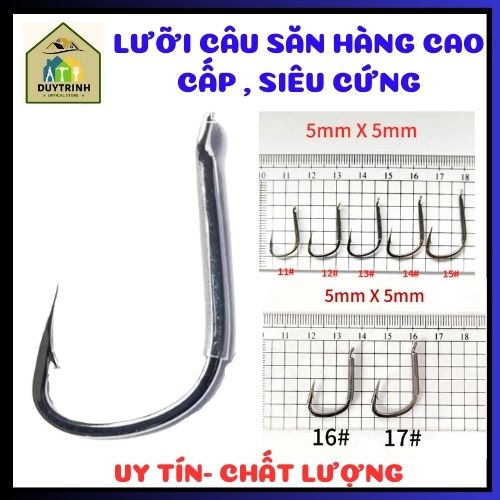 Lưỡi Câu săn hàng  cao cấp , siêu cứng , chống oải nhanh , lưỡi Vênh