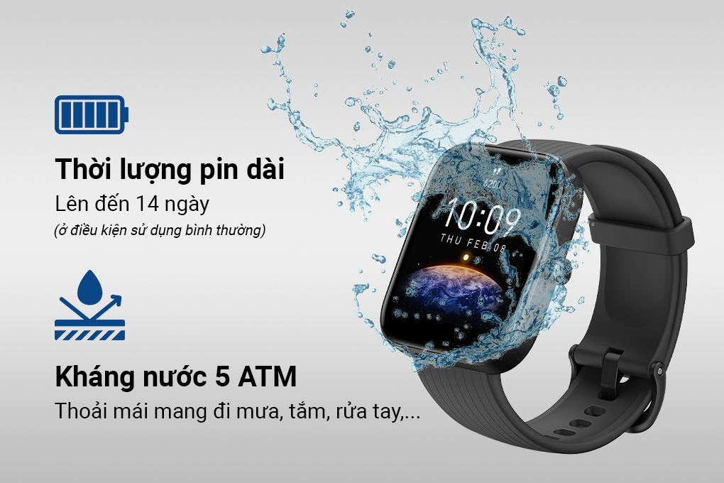 Đồng Hồ Thông Minh Amazfit Bip 3 Pro | Giao Diện Tiếng Việt | Phiên Bản Quốc Tế  | Hàng Chính Hãng