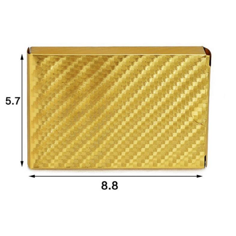 Bộ Bài Tây 52 lá mạ vàng 24k Mạ Vàng May Mắn Tài Lộc độc đáo cao cấp thiết kế chống cong vênh, không thấm nước