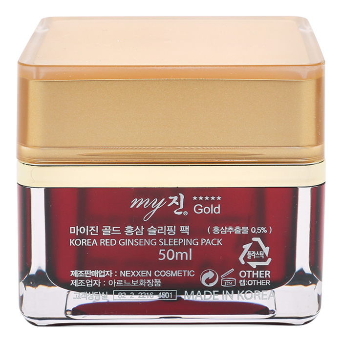Mặt Nạ Ngủ Hồng Sâm My Jin Gold Red Ginseng Sleeping Pack 50ml
