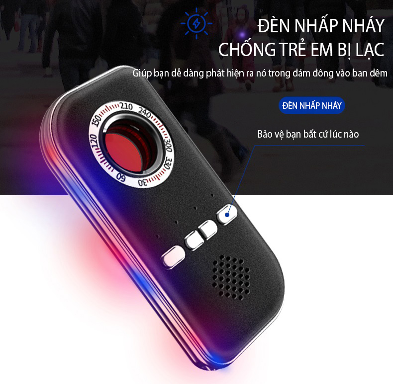 Máy Dò Phát Hiện Camera, Còi Báo Động Chống Trộm, Dò Tiền Giấy Cao Cấp K300