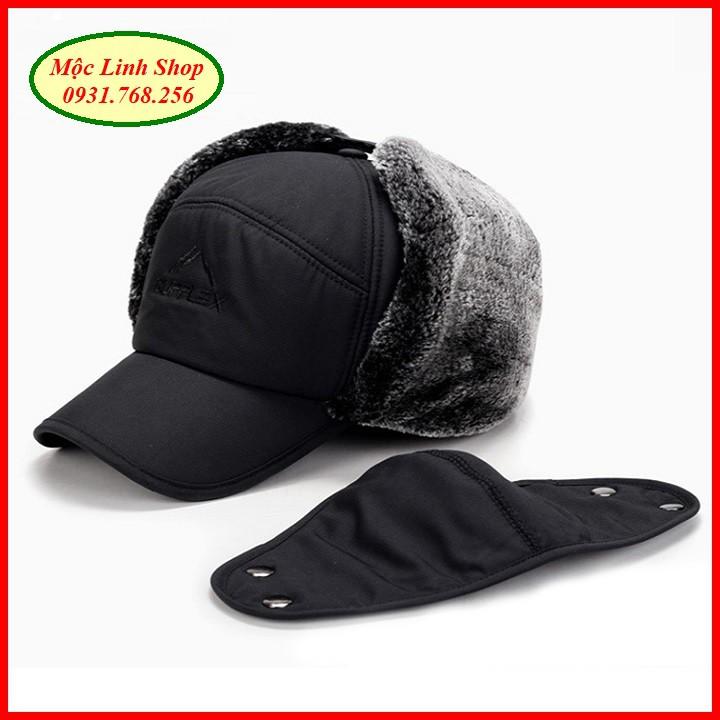 Mũ trùm đầu nam Supplex Outdoor cực ấm có lưỡi trai