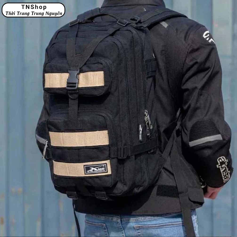 Balo Du Lịch Xbags Hike XB 1003 - Balo Phượt Chuyên Dụng Cỡ Lớn, Vải Chống Nước Bền Bỉ, Có Đệm Lưng Trợ Lực, Nhiều Ngăn Tiện Lợi
