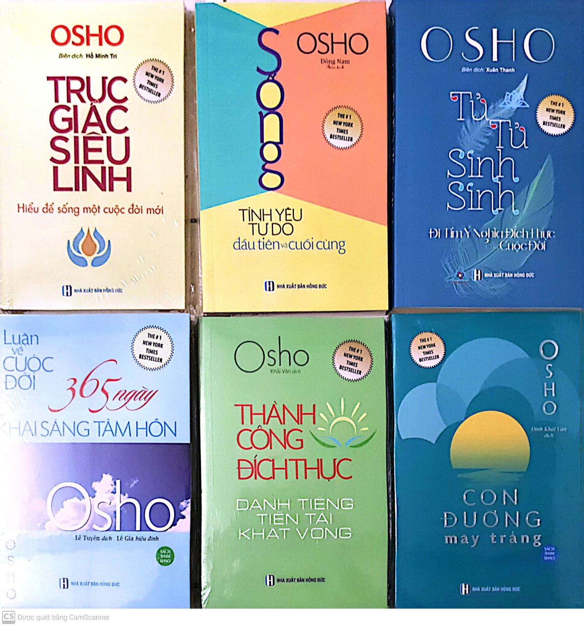 Osho - Trực Giác Siêu Linh, Tình Yêu Tự Do, Tử Tử Sinh Sinh, Thành Công Đích Thực, Con Đường Mây Trắng, 365 Ngày Khai Sáng Tâm Hồn ( bộ 6 cuốn )