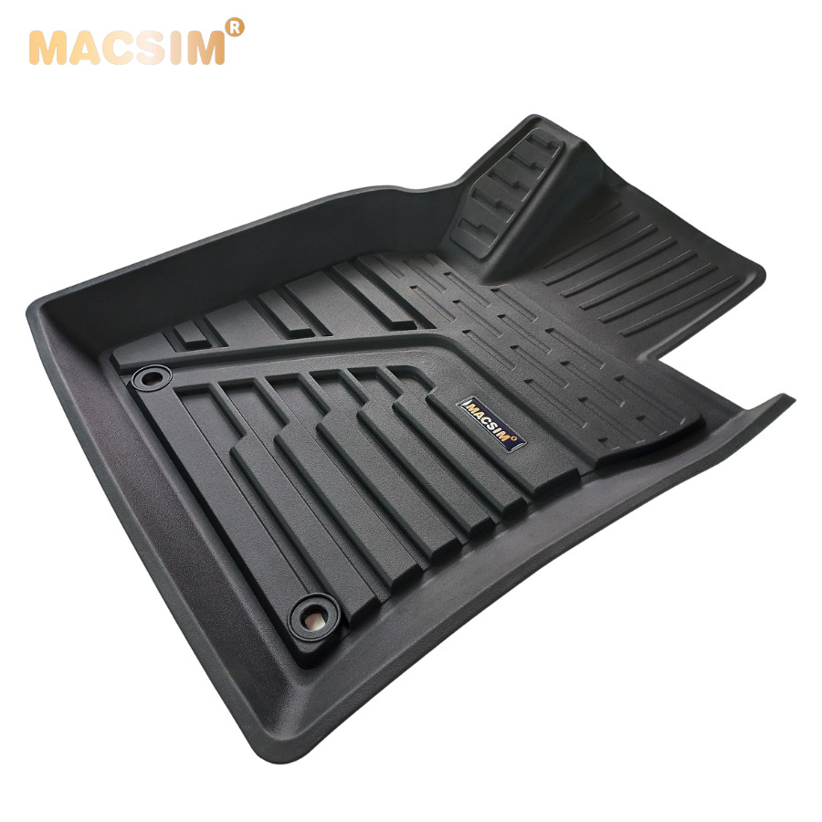 Thảm lót sàn xe ô tô Hyundai Sonata 2020+ Nhãn hiệu Macsim chất liệu nhựa TPE đúc khuôn cao cấp - màu đen