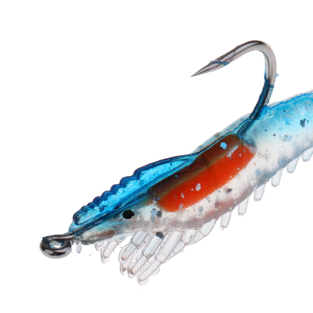 10pcs Shrimp Fishing Lures Soft Lobster Baits Sea Fishing Bionic Baits
