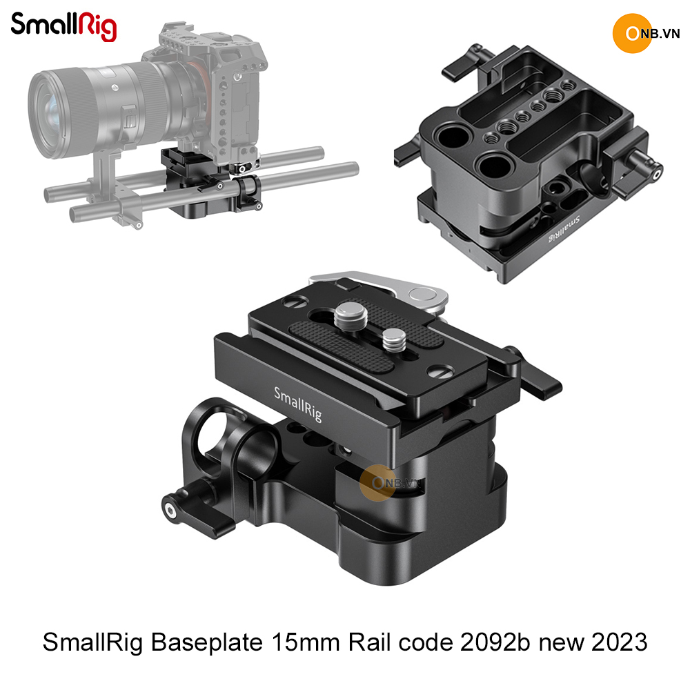 SmallRig Baseplate 15mm Rail code 2092b new 2023