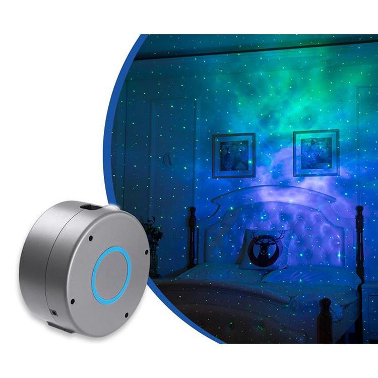 Đèn LED Chiếu Laser Hình Bầu Trời Sao 3D Nhiều Màu Sắc
