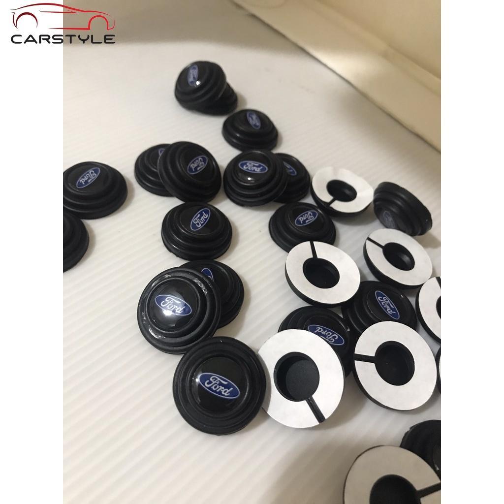 Combo 16 Núm Cao su giảm chấn , chống va đập cửa xe Ô tô theo Logo Xe