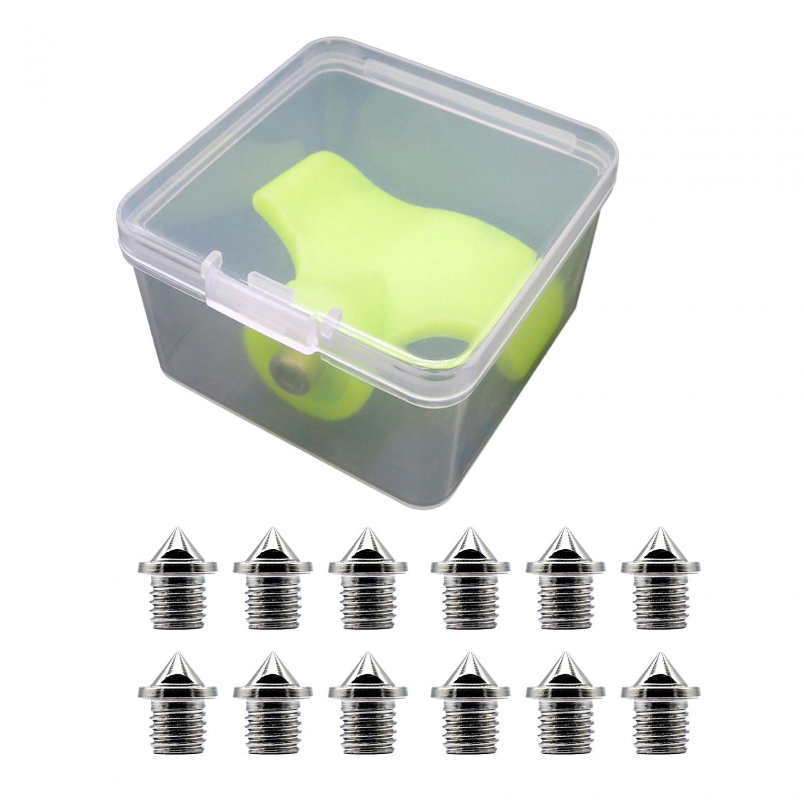 12x Track Spikes Replacement Portable Sprint Sports Field Sprinting Durable Running Sturdy Alloy Steel Spikes for Track Shoes