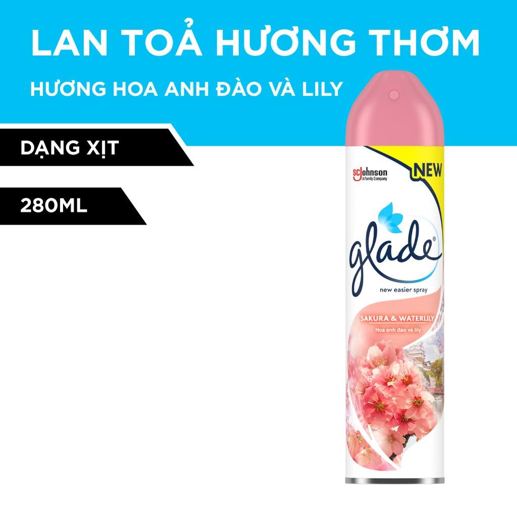 GLADE Xịt thơm phòng Hương Anh Đào Lily 280ml