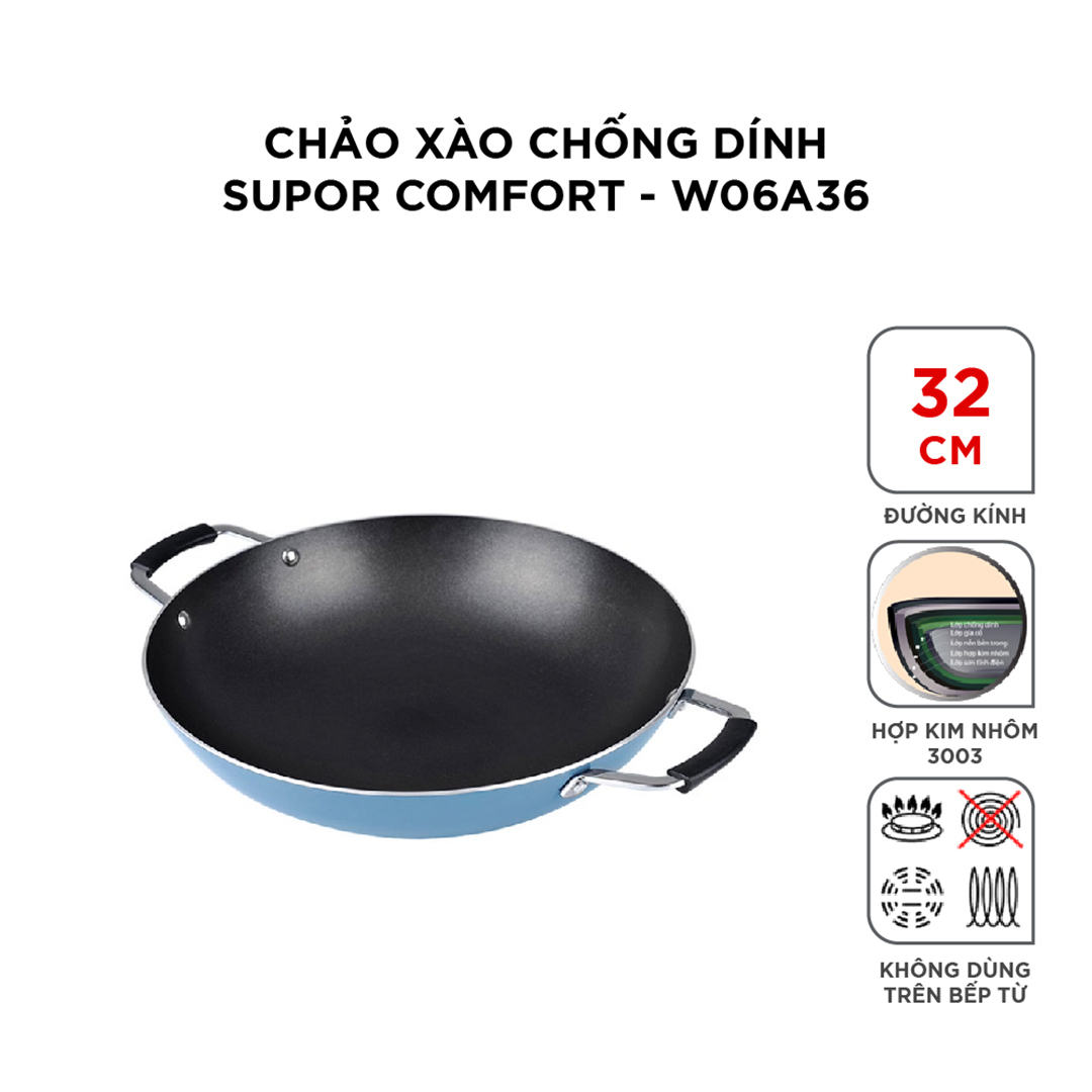 Chảo xào chống dính Comfort Supor