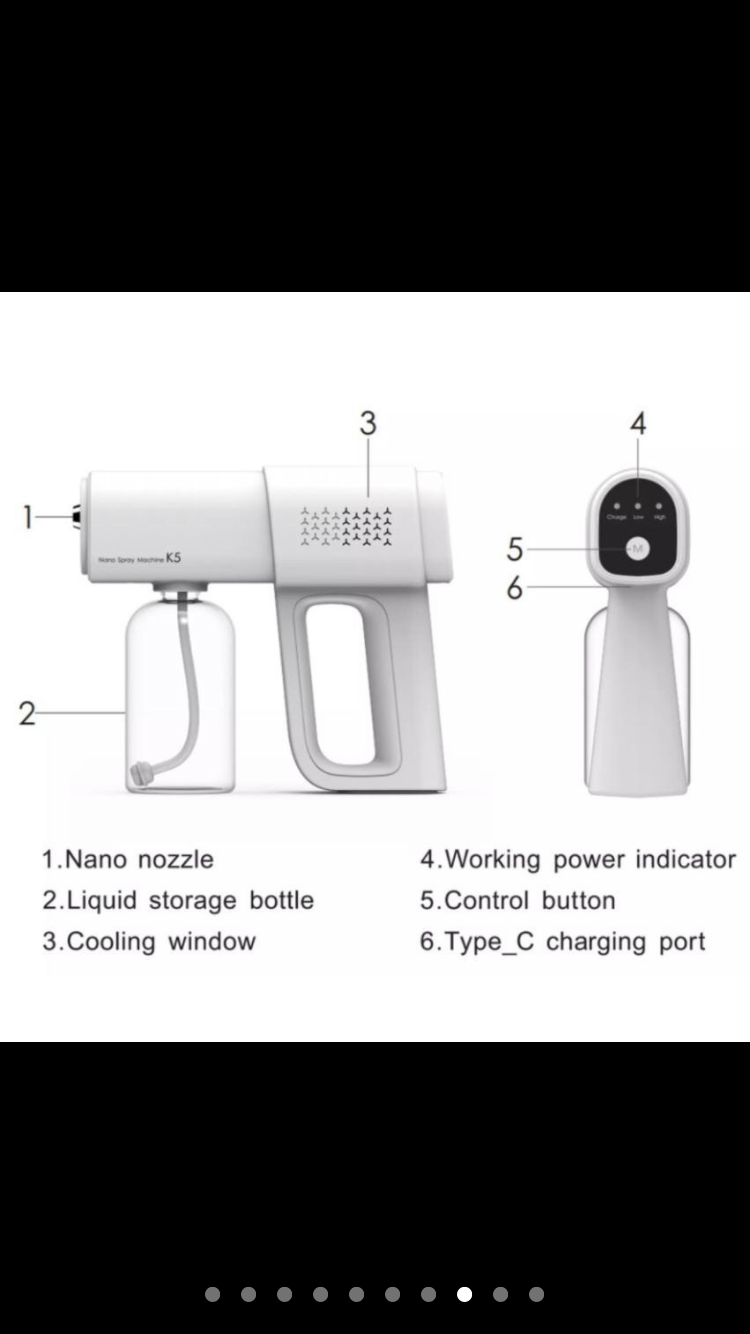 Máy phun sát khuẩn tích hợp tia UV