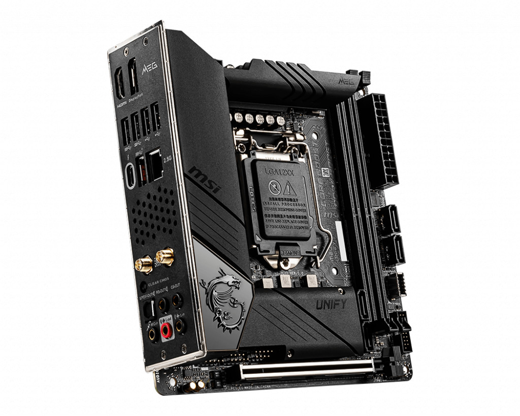 Mainboard MSI MEG Z490i UNIFY (Intel Z490, Socket 1200, mini ITX, 2 khe RAM DDR4) Hàng Chính Hãng