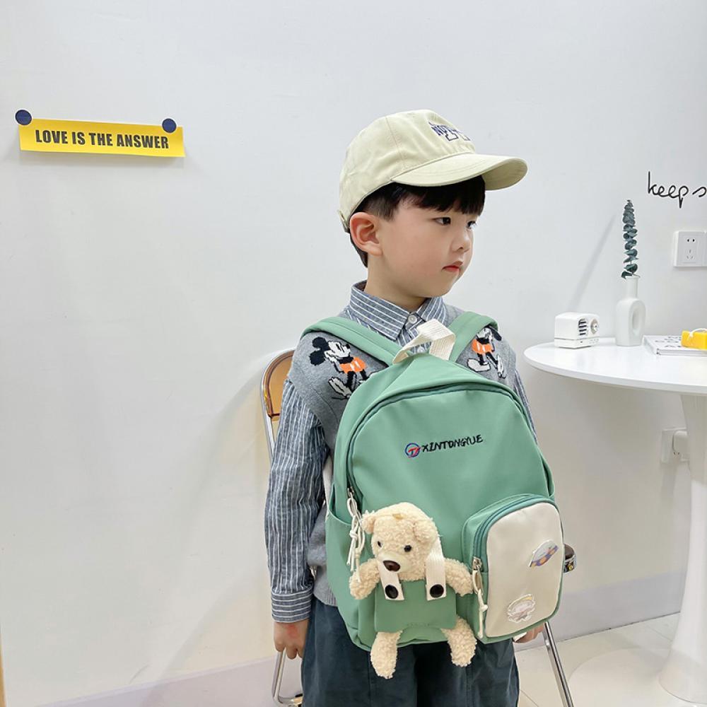 Hoạt Hình Dễ Thương Gấu Ba Lô Túi Dành Cho Trẻ Em Nhỏ Canvas Học Bé Trai Bé Gái Đáng Yêu Bé Túi Sách 2021 Du Lịch Lưng bộ Ví