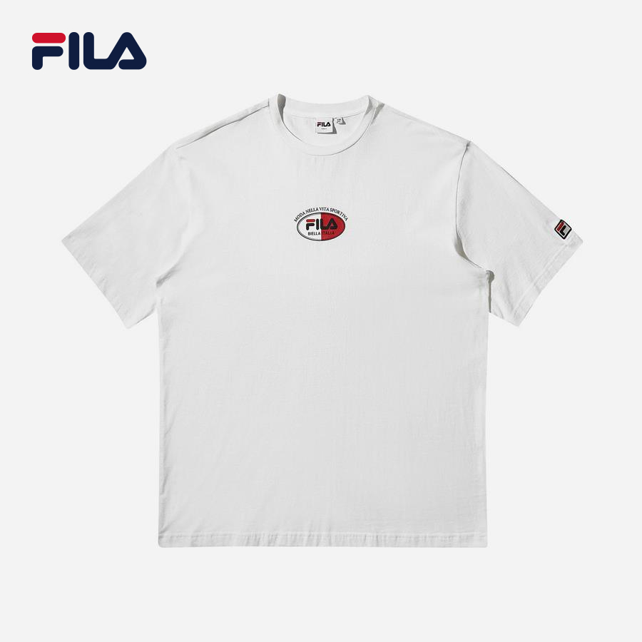 Áo thun tay ngắn thời trang unisex Fila Archive Logo - FS2RSD2119X-OWH