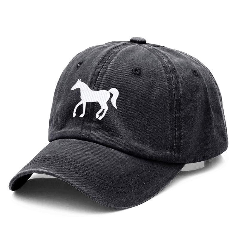 Con ngựa mới thêu cotton bóng chày mũ bóng chày thời trang nữ đàn ông mũ thể thao che mặt snapback mũ phế che phủ mũ ngoài trời thoáng khí Color: Yellow