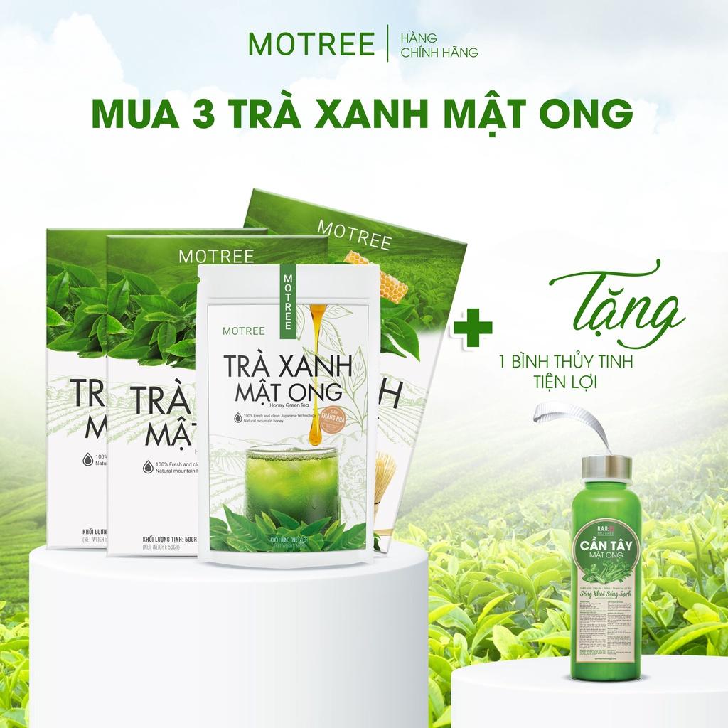 Bột trà xanh mật ong MOTREE sấy thăng hoa công nghệ Nhật Bản hộp 54gr