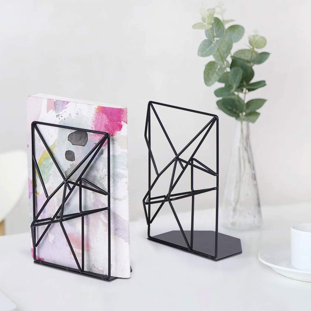 Bộ 2 Giá Sách Sắt Cho Văn Phòng, Thư Viện hoặc Gia Đình, Màu Đen