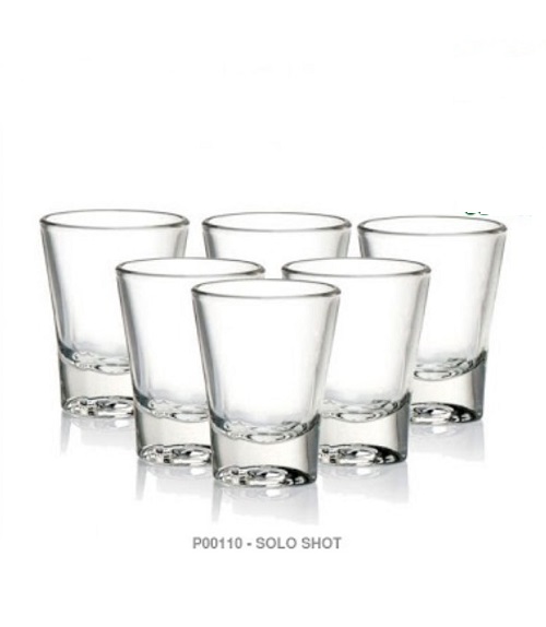 Ly Thủy Tinh Solo Shot 60ml | B00110 , Nhập Khẩu Thái Lan