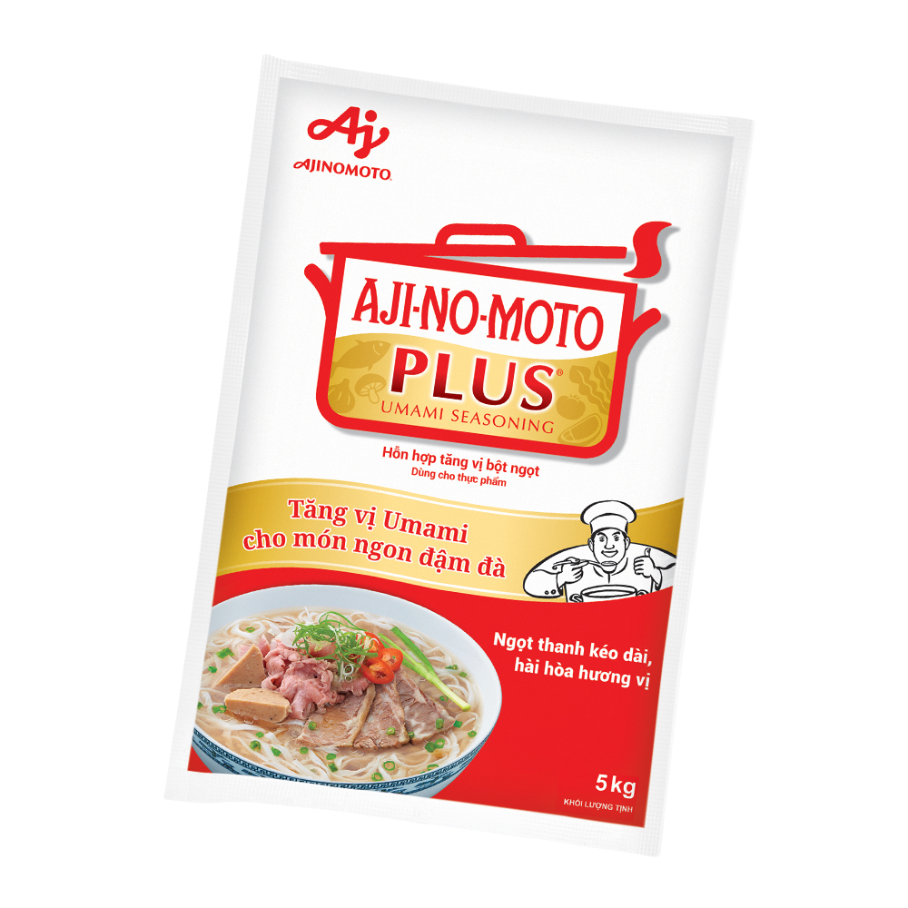 Hỗn Hợp Tăng Vị Bột Ngọt AJI-NO-MOTO PLUS® 5kg/Gói