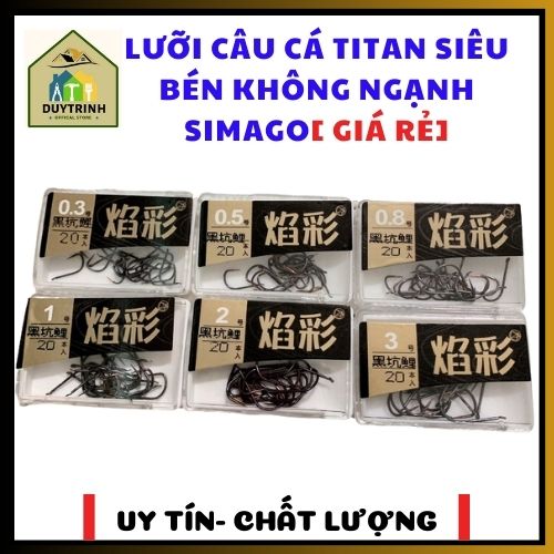 Lưỡi Câu Cá Titan Siêu Bén Không Ngạnh Simago Giá Rẻ