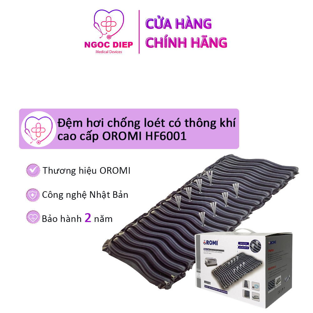 Đệm hơi chống loét có thông khí cao cấp OROMI HF6001 - Nệm chống loét cho người già, người bệnh