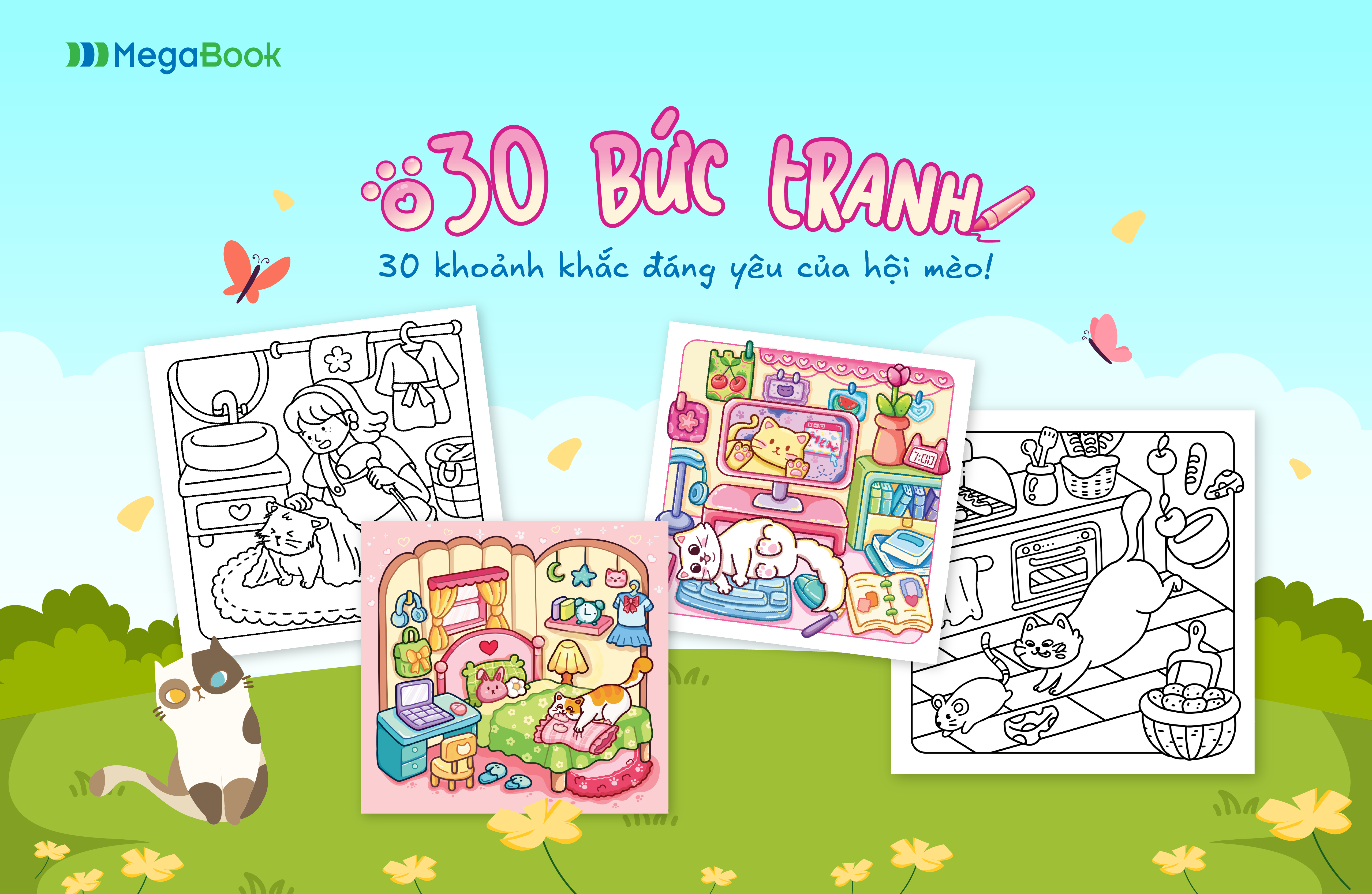 Đảo Mèo - Sách tô màu cho người yêu mèo