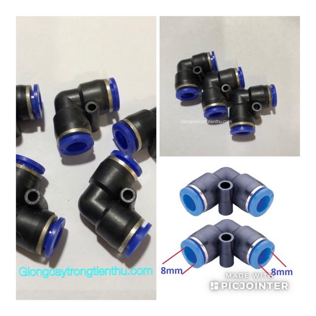 CUT GÓC 8mm NỐI NHANH DÙNG LẮP ĐẶT TRONG HỆ THỐNG PHUN SƯƠNG