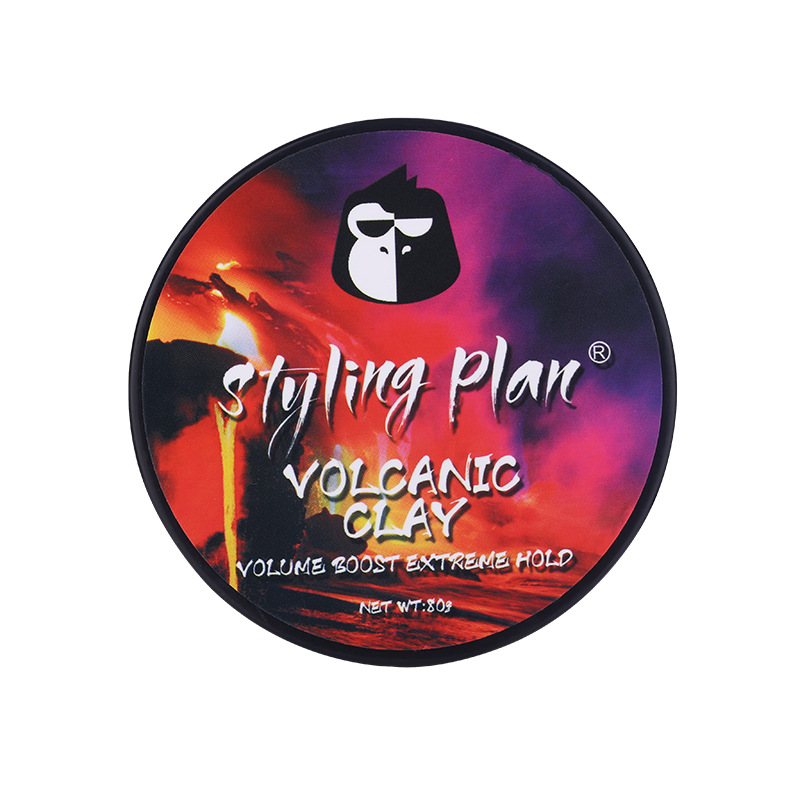 Sáp Vuốt Tóc Nam Nữ Styling Plan Volcanic cao cấp (Siêu cứng, Khô Tự Nhiên)