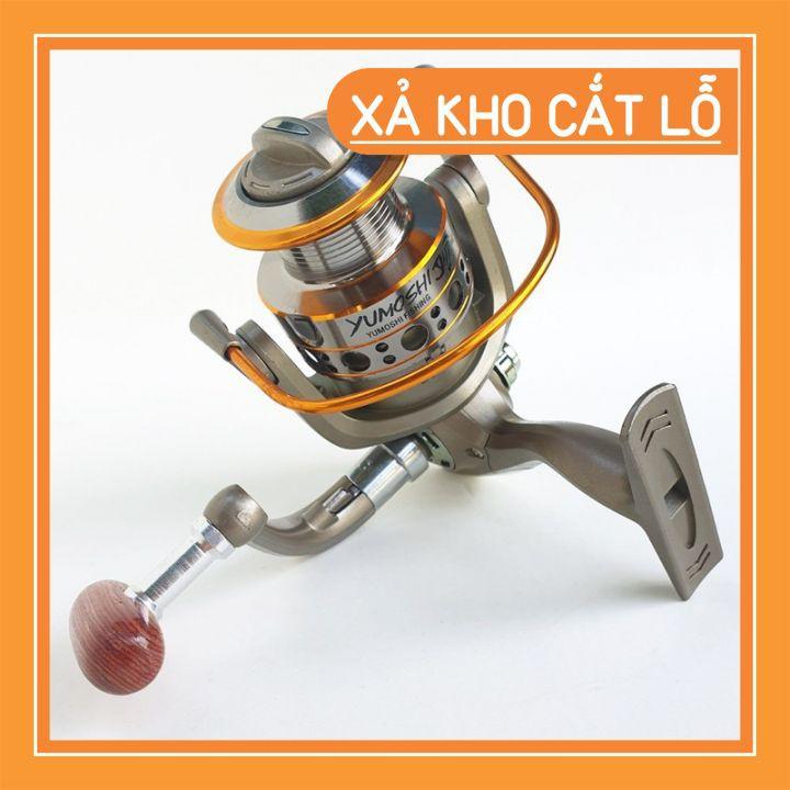 Máy Câu Cá Yomoshi LC Kim Loại 3000-7000 (TẶNG CƯỚC SHIMANO 100M CACBON ) MÁY CÂU CÁ MÁY ĐỨNG YOMOSHI