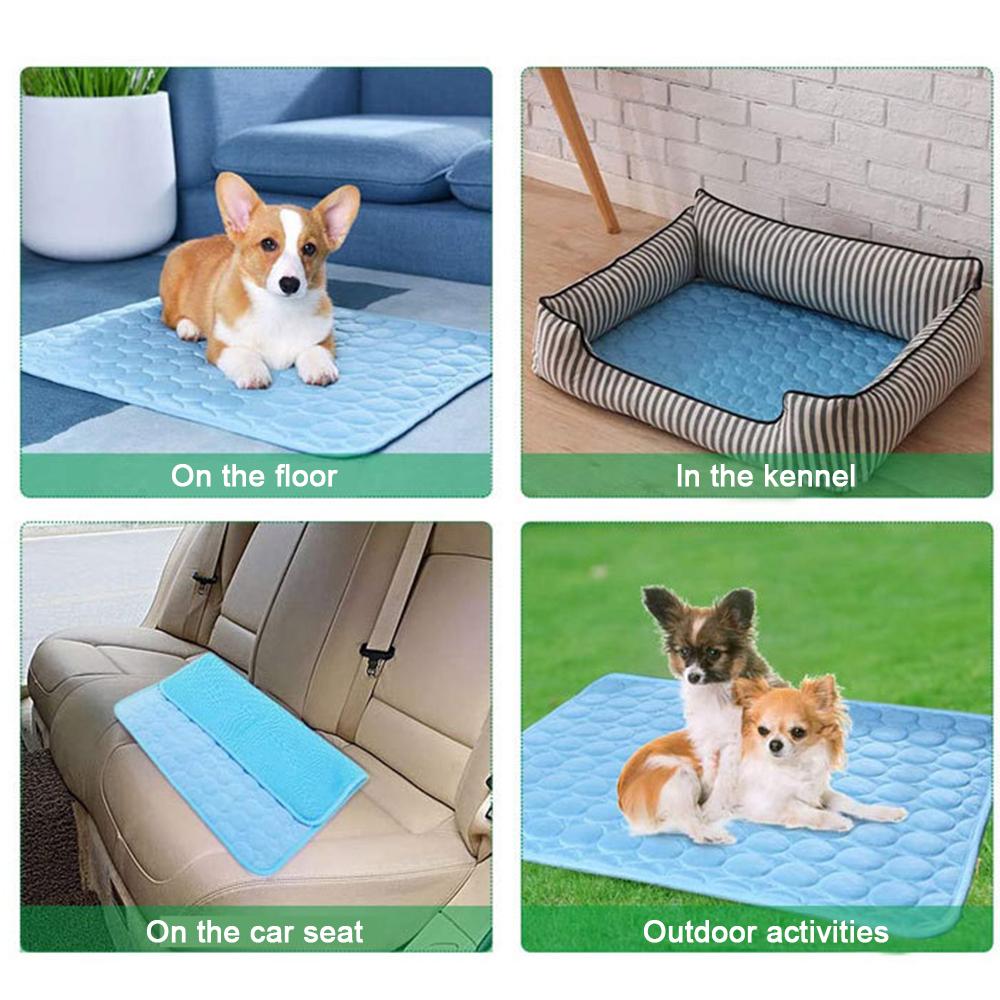 Thảm, Chăn làm mát mùa hè cho thú cưng bằng Sợi visco hấp thụ nhiệt, nhẹ và có thể gấp lại dễ dàng