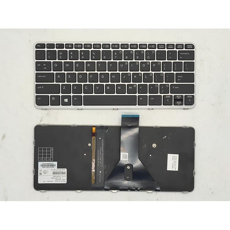 Bàn Phím Hewlett-Packard Màu Bạc Có Đèn Nền Cho HP Elitebook 1012 1020 G1 1030