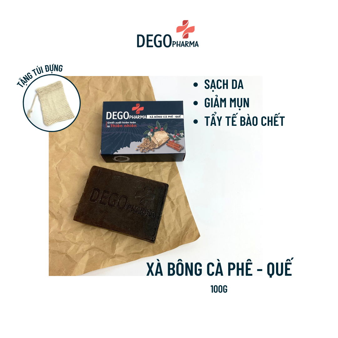 Xà bông thiên nhiên quế DEGO PHARMA 100G - Dưỡng Da Trắng Sáng & Tẩy Tế Bào Chết