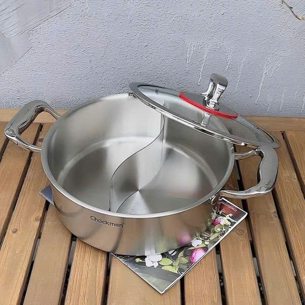 [Hàng chính hãng] CKM308 - Nồi lẩu hai ngăn Chockmen 30cm