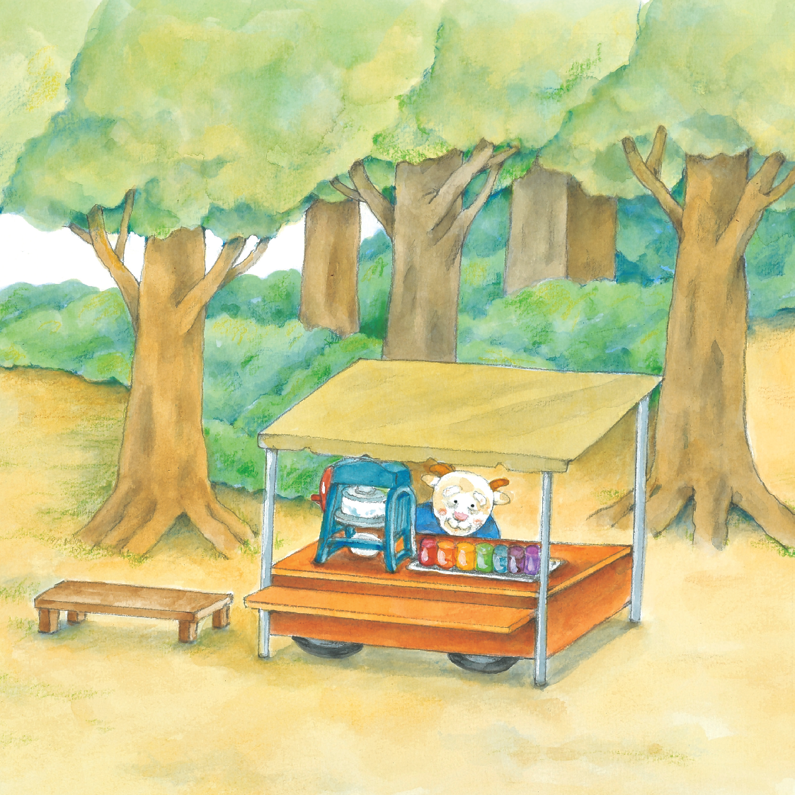 Tiệm đá bào vui vẻ - Sách tranh ehon Gấu con Kuma - Những chuyện nhỏ hàng ngày