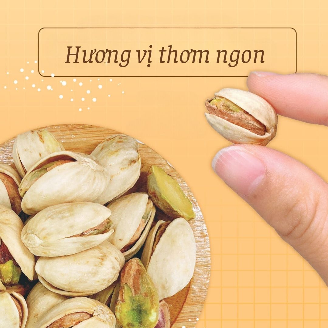 Hạt dẻ cười sấy muối hỗ trợ ăn kiêng, ngăn ngừa bệnh tim mạch 185g Dan D Pak