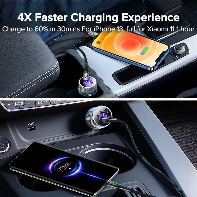 Bộ sạc xe hơi USB