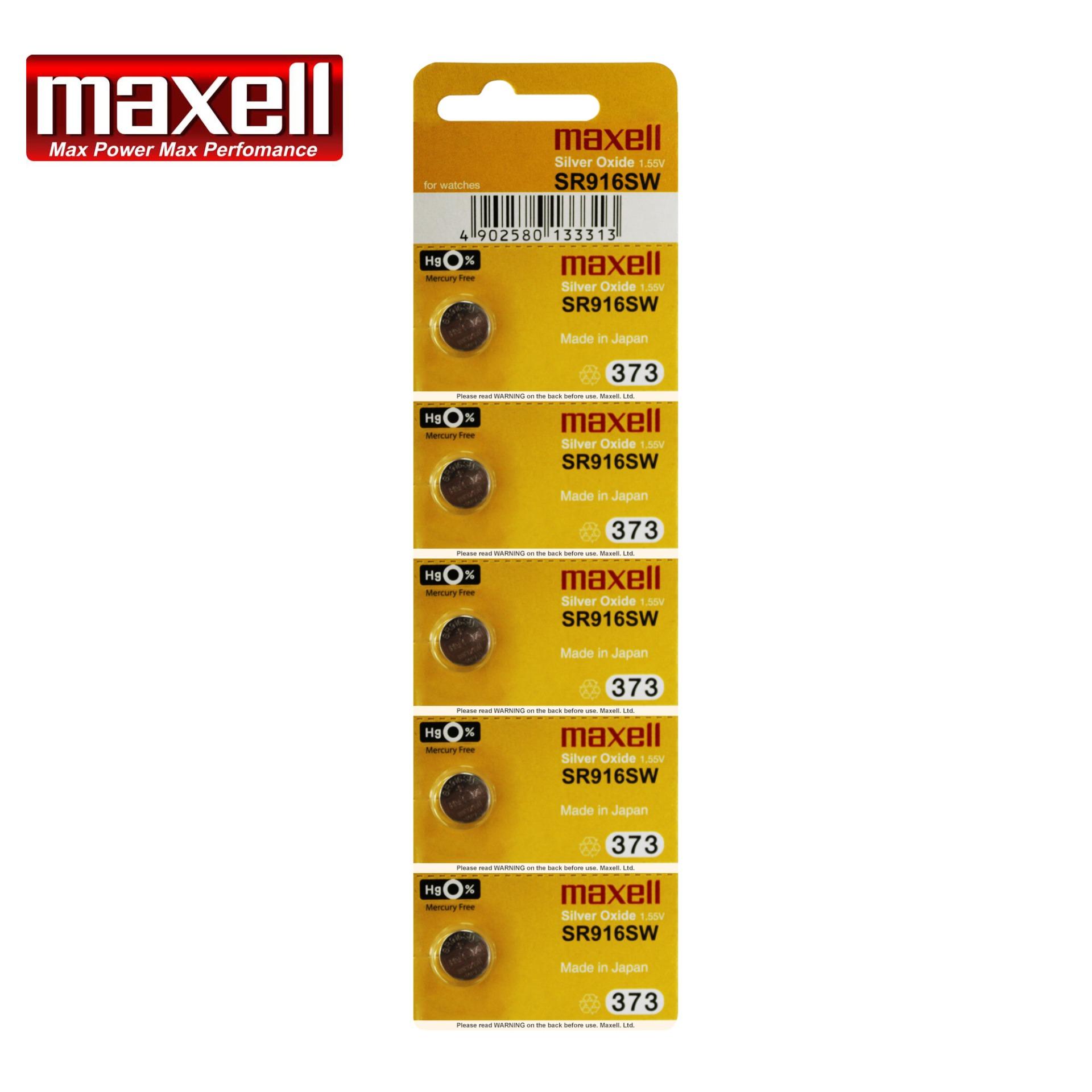 Pin chính hãng Maxell 373 SR916SW dành cho đồng hồ dùng pin 373/ SR916SW/ 373RW317/ 617/ SR68/ SR916