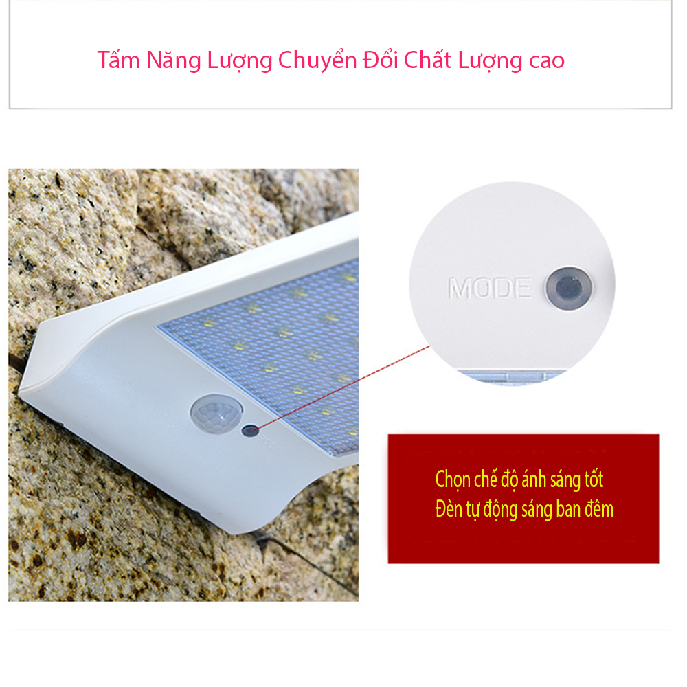 Đèn led năng lượng mặt trời thương hiệu New Life NT16- 36 chip led- pin 2200mah- Màu ngẫu nhiên- Hàng chính hãng