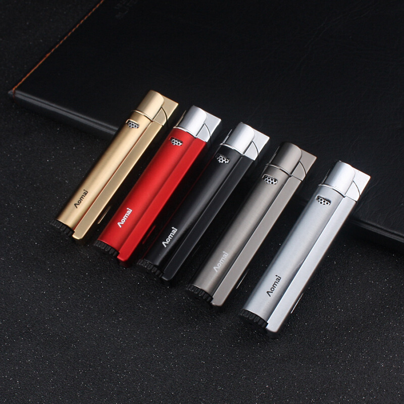Vỏ Hột Quẹt Bật Lửa Aomai AM-236 khò 1 tia Mạnh Mẽ Đẹp Độc Lạ - Dùng Gas Cao Cấp