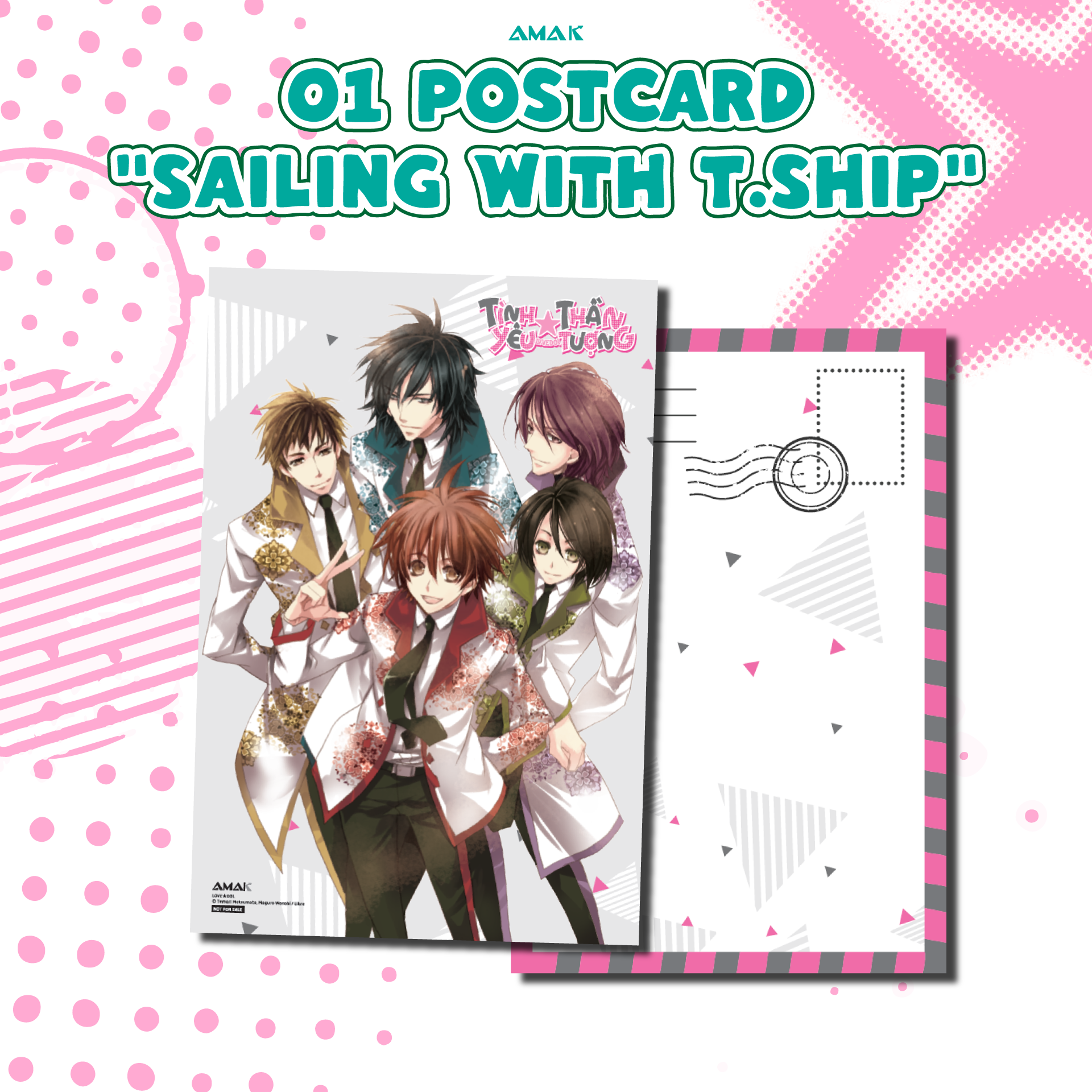 Sách - Tình Yêu Thần Tượng - Lovedol - Tặng Kèm 2 Postcard Hai Mặt + 1 Thẻ Điều Ước Ema