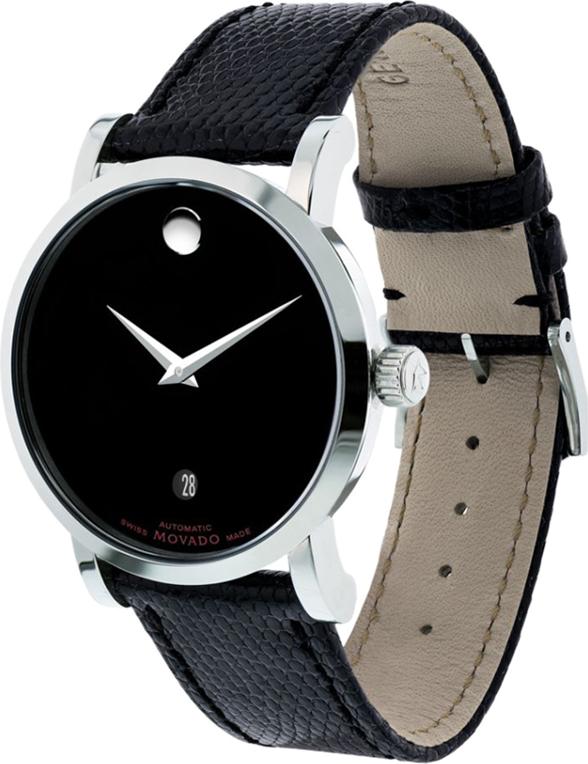 Đồng Hồ Nam Dây Da Movado 0606114 (38mm) - Đen