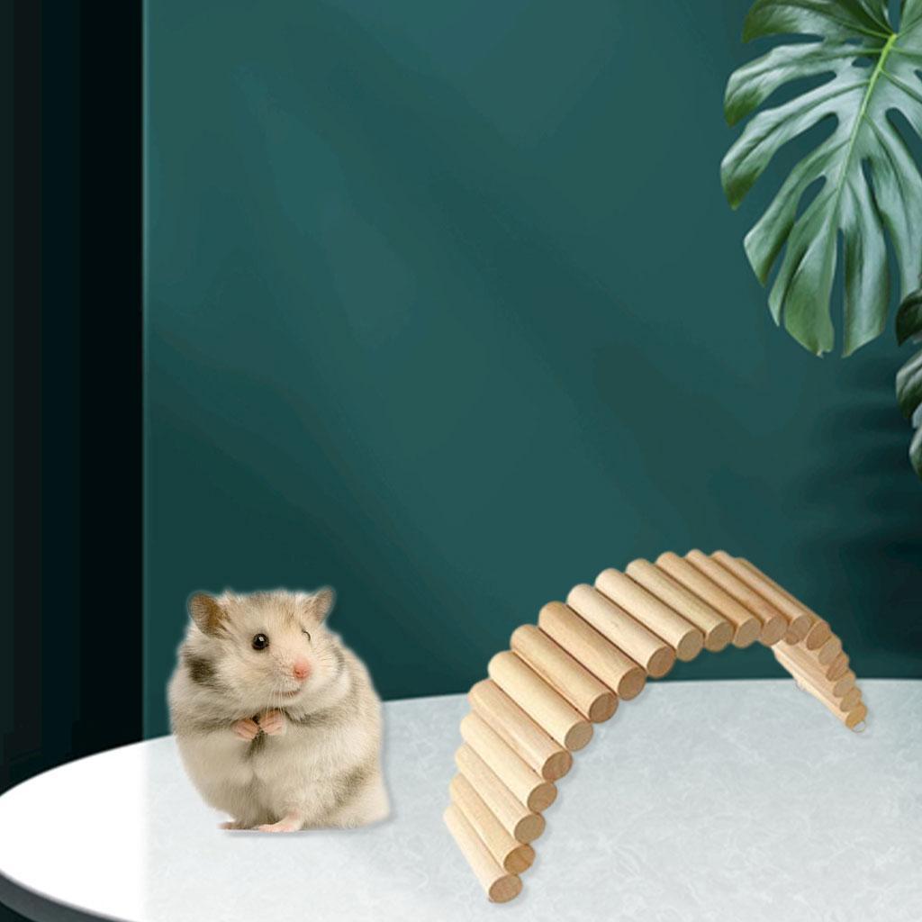 2x Hamster Suspension Bridge Climb Parrot Stand Toy Dwarf Mouse Small Animal