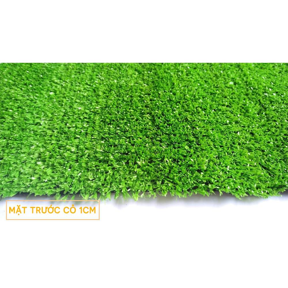 Thảm cỏ nhân tạo trải sàn trang trí sân vườn cỏ cao 1cm loại tốt cắt liền theo khổ rộng 2m
