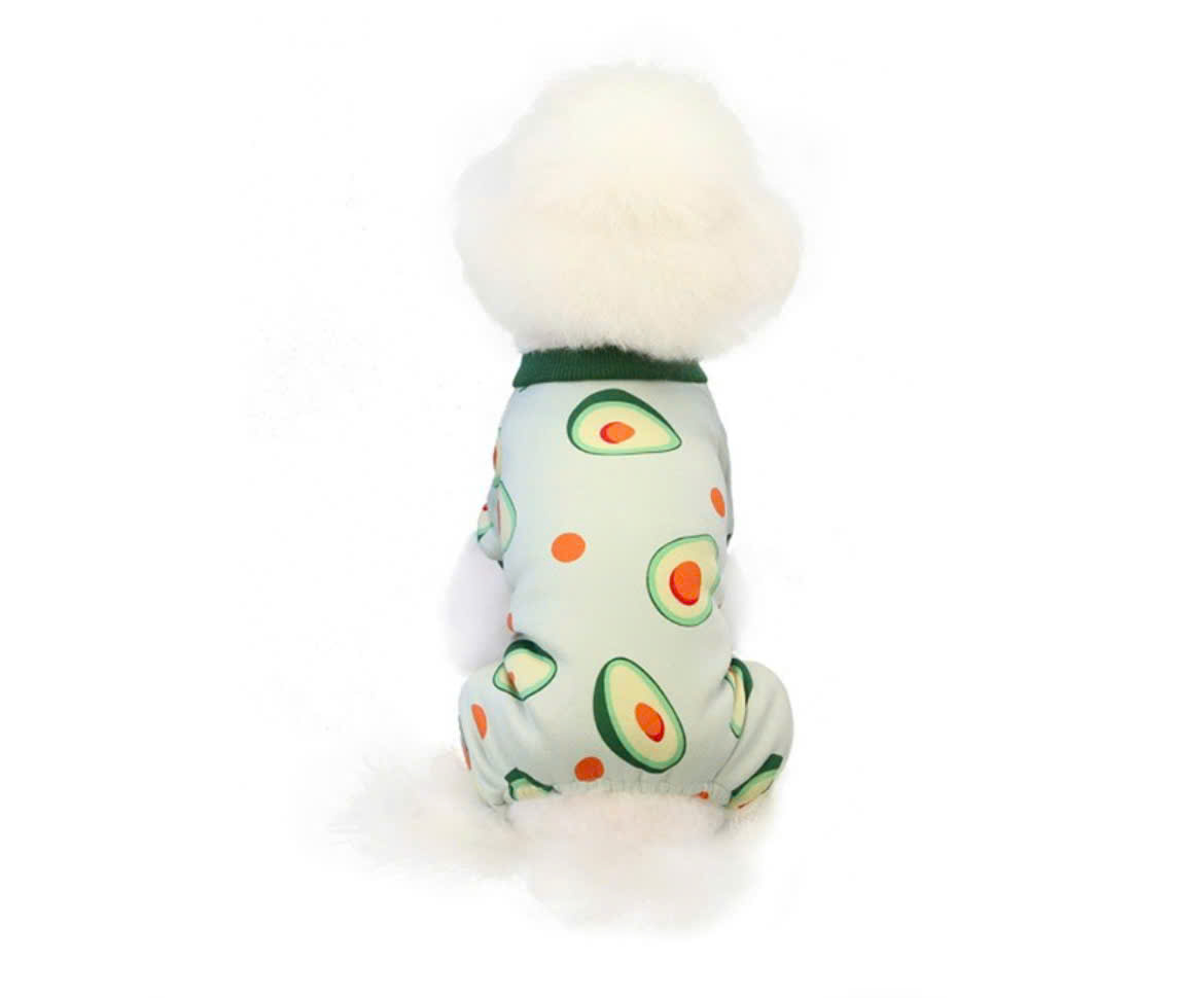 ÁO THUN NỈ HOẠ TIẾT QUẢ BƠ TỪ 1-4.5KG DÀNH CHO THÚ CƯNG CHÓ MÈO