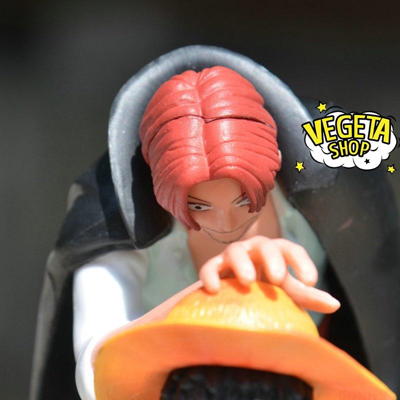 Mô hình One Piece - Monkey D Luffy và Shanks tóc đỏ - Hoạt cảnh Shanks mất tay vì cứu Luffy khóc nhè - Cao 18cm