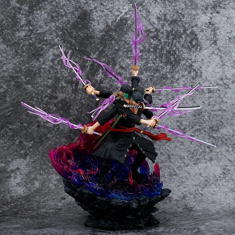 Mô Hình One Piece : Mô hình Zoro Asura 3 đầu 6 tay siêu ngầu - Cao 39cm